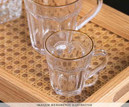 Xícara para Café com Fio Dourado Epoque | Westwing