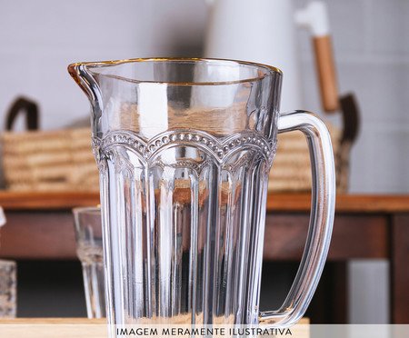 Jarra com Fio Dourado Belle Epoque | Westwing