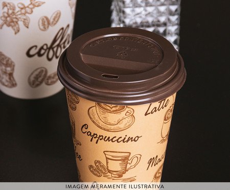 Jogo de Copos Descartáveis Capuccino | Westwing