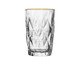 Copo Alto com Fio Dourado Diamond, Transparente | WestwingNow