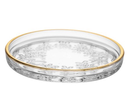 Prato Decorativo com Fio Dourado New Butterfly | Westwing
