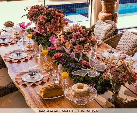 Prato Decorativo com Fio Dourado New Butterfly | Westwing