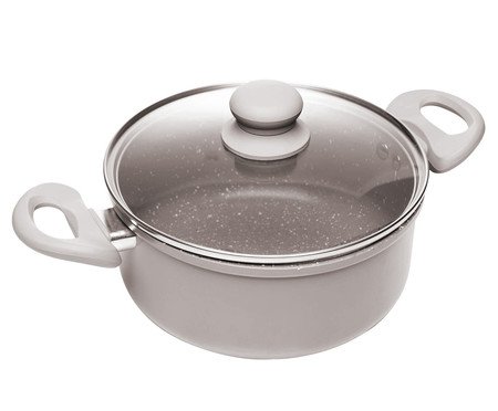 Jogo de Panelas com Recestimento Cerâmico de Indução Taupe | Westwing