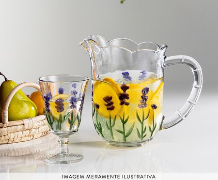 Taça para Água Lavanda Hand Painting | Westwing