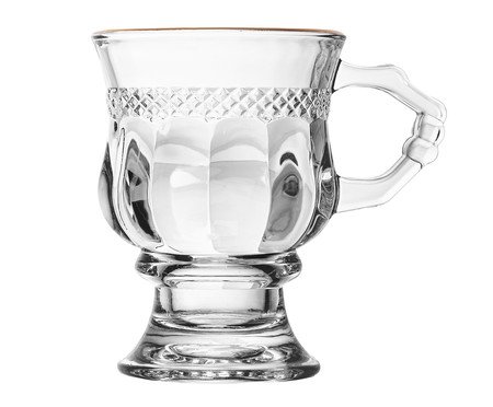 Taça para Cappuccino com Fio Dourado Diamante | Westwing