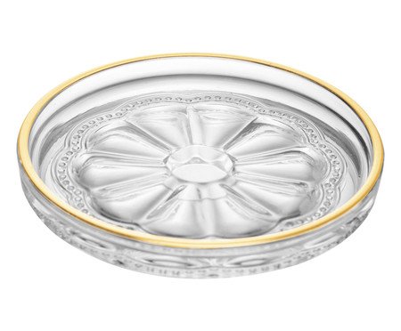 Prato Decorativo com Fio Dourado Belle Epoque | Westwing