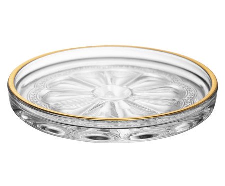 Prato Decorativo com Fio Dourado Belle Epoque | Westwing