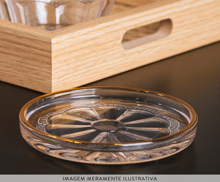 Prato Decorativo com Fio Dourado Belle Epoque | Westwing