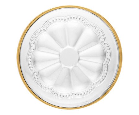 Prato Decorativo com Fio Dourado Belle Epoque | Westwing