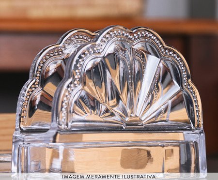 Porta Guardanapos em Cristal Ecológico Belle Epoque | Westwing