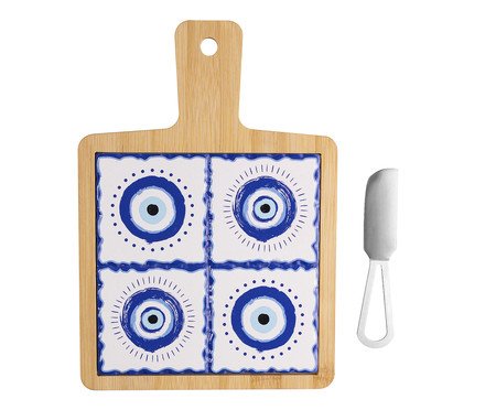 Jogo de Tábua com Bandeja e Faca Greek | Westwing