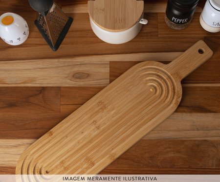 Tábua Decorativa Oval Greek Bambu | Westwing