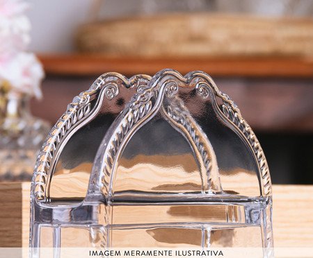 Porta Guardanapos em Cristal Ecológico Imperial | Westwing