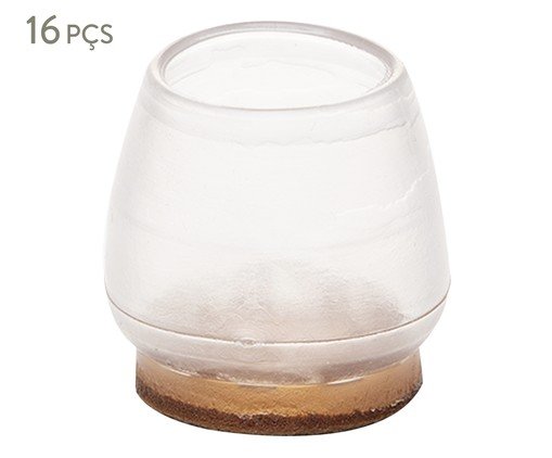 Jogo de Protetores para Pés de Cadeira Lyor, Transparente | WestwingNow