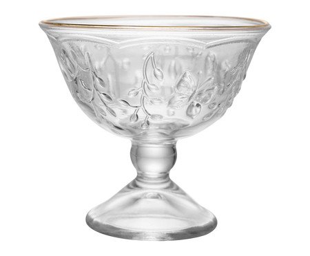 Taça para Sobremesa com Fio Dourado New Butterfly | Westwing