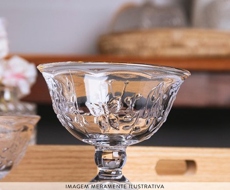 Taça para Sobremesa com Fio Dourado New Butterfly | Westwing