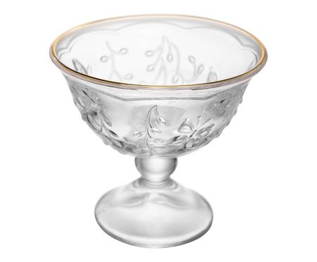 Taça para Sobremesa com Fio Dourado New Butterfly | Westwing