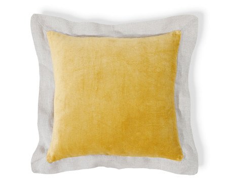 Capa de Almofada de Veludo com abas Kadife - Amarelo | Westwing