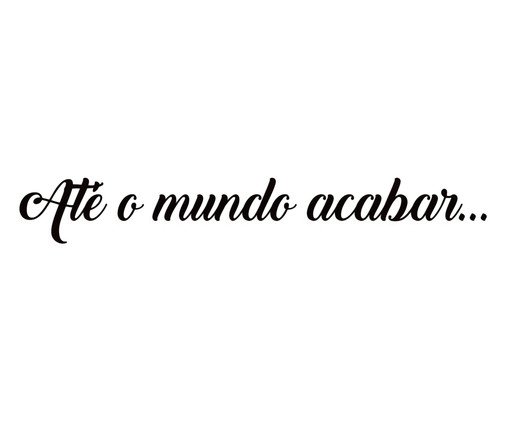 Decorativo de Parede Até O Mundo Acabar, Preto | WestwingNow