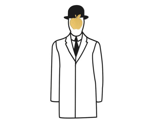 Decorativo de Parede O Homem, Preto | WestwingNow