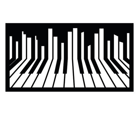 Quadro Vazado Piano | Westwing