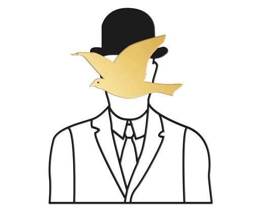 Decorativo de Parede Hat, Preto | WestwingNow