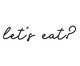 Adorno De Parede Lets Eat, Preto | WestwingNow