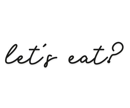 Adorno De Parede Lets Eat, Preto | WestwingNow