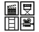 Jogo Quadros Vazados Cinema, Preto | WestwingNow