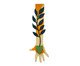 Escultura de Parede Pukao Off-White, Colorido | WestwingNow