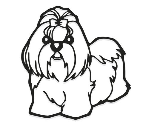 Decorativo de Parede Shih-Tzu, Preto | WestwingNow