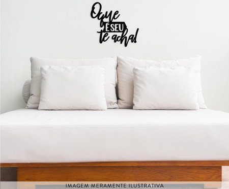 Decorativo de Parede O Que É Seu Te Acha | Westwing