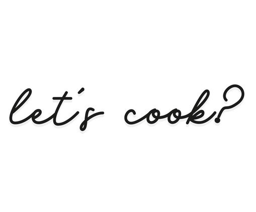 Adorno De Parede Lets Cook, Preto | WestwingNow