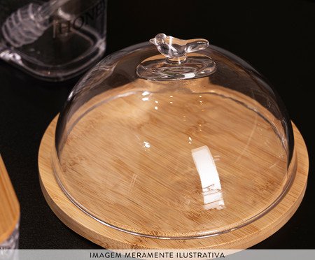 Queijeira com Base de Bambu Bird | Westwing