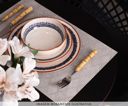 Lugar Americano Weave Cinza | Westwing