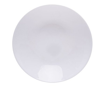 Prato Raso de Vidro Opalino Diw Ali
