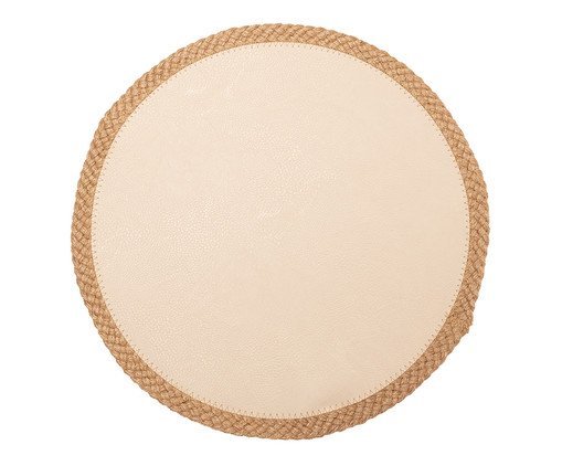 Lugar Americano com Borda Wolff Off-White, Bege | WestwingNow