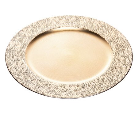 Sousplat de Plástico Moledo Dourado | Westwing