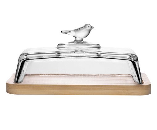 Mantegueira com Base de Bambu Bird, Preto | WestwingNow