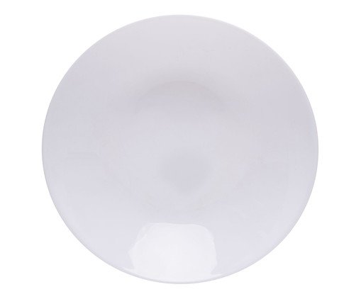 Prato para Sobremesa de Vidro Opalino Diw Ali, Branco | WestwingNow
