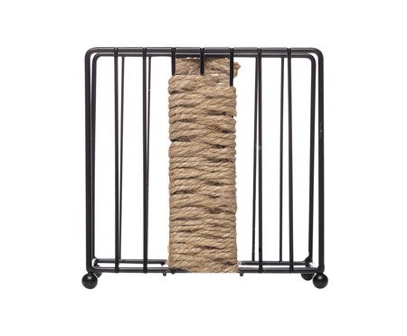 Porta Guardanapos Barbante ll Preto | Westwing
