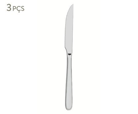 Jogo de Facas para Churrasco em Inox ll | Westwing