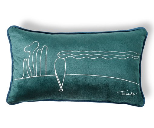 Capa de Almofada Bordada Figura Só de Tarsila do Amaral Verde, green | WestwingNow