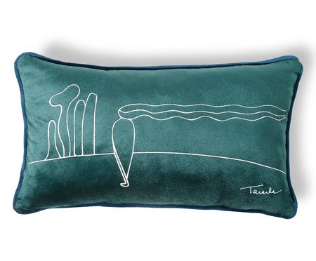 Capa de Almofada Bordada Figura Só de Tarsila do Amaral Verde | Westwing