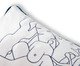Capa de Almofada Bordada Antropofagia de Tarsila do Amaral Off-White, Off White | WestwingNow