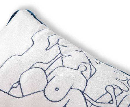 Capa de Almofada Bordada Antropofagia de Tarsila do Amaral Off-White | Westwing