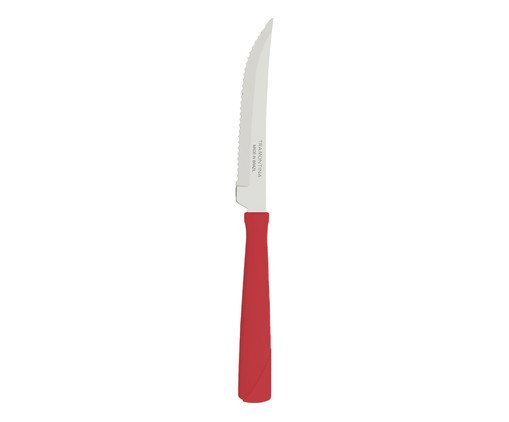 Faca para Churrasco em Inox New Kolor Vermelha, Vermelho | WestwingNow