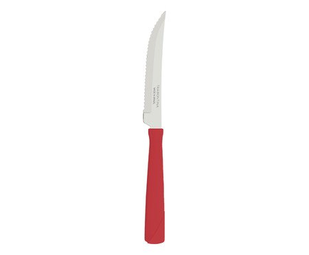 Faca para Churrasco em Inox New Kolor Vermelha | Westwing