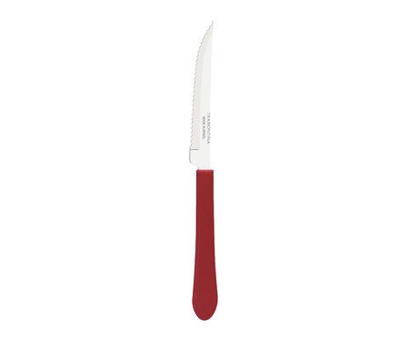 Faca para Churrasco em Inox Leme Vermelha | Westwing