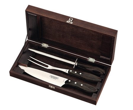 Jogo para Churrasco em Inox Polywood | Westwing